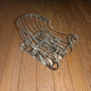 Vintage Wrought Iron Sleigh Christmas Decor
